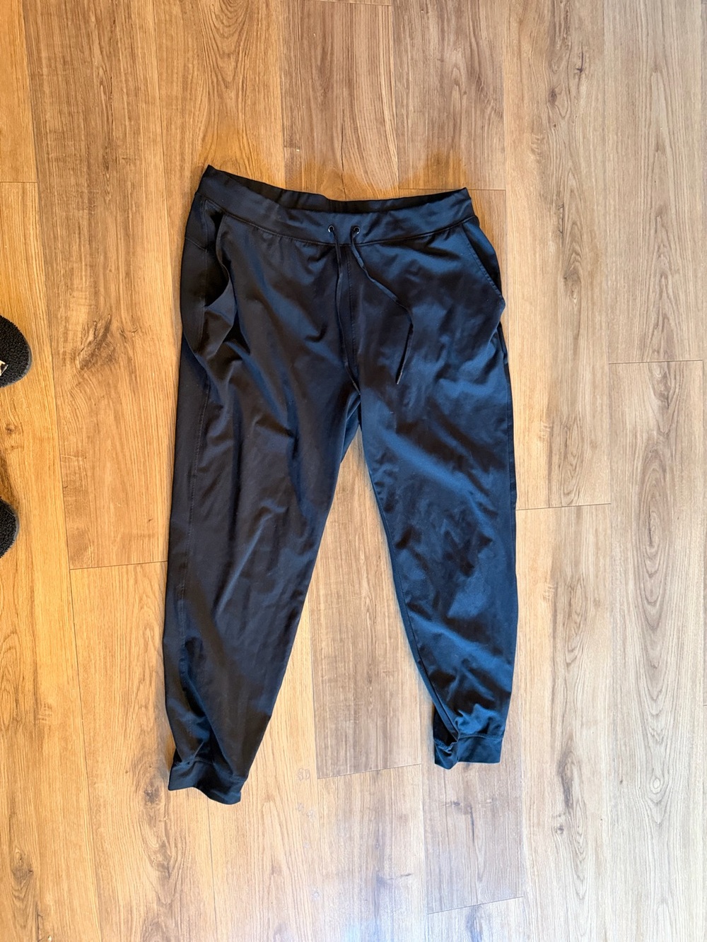 Yogalicious Black Track Joggers with Drawstring